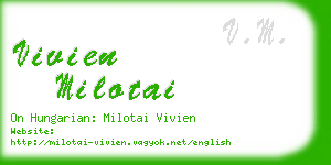 vivien milotai business card
